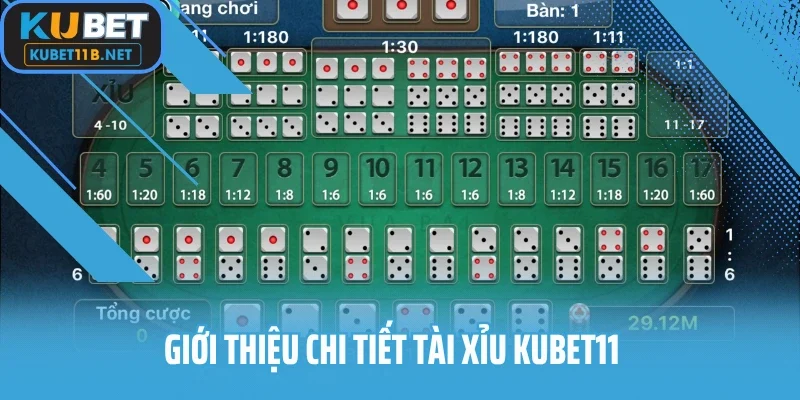 Giới thiệu chi tiết tài xỉu KUBET11